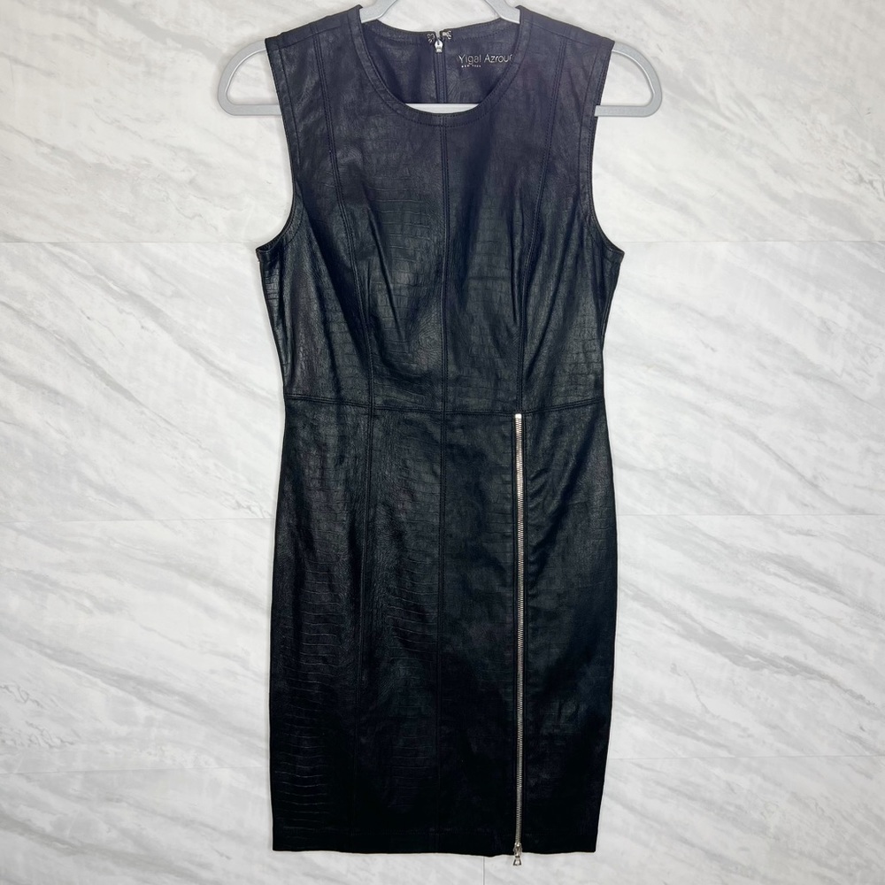 YIGAL AZROUEL Lamb Leather Dress 10